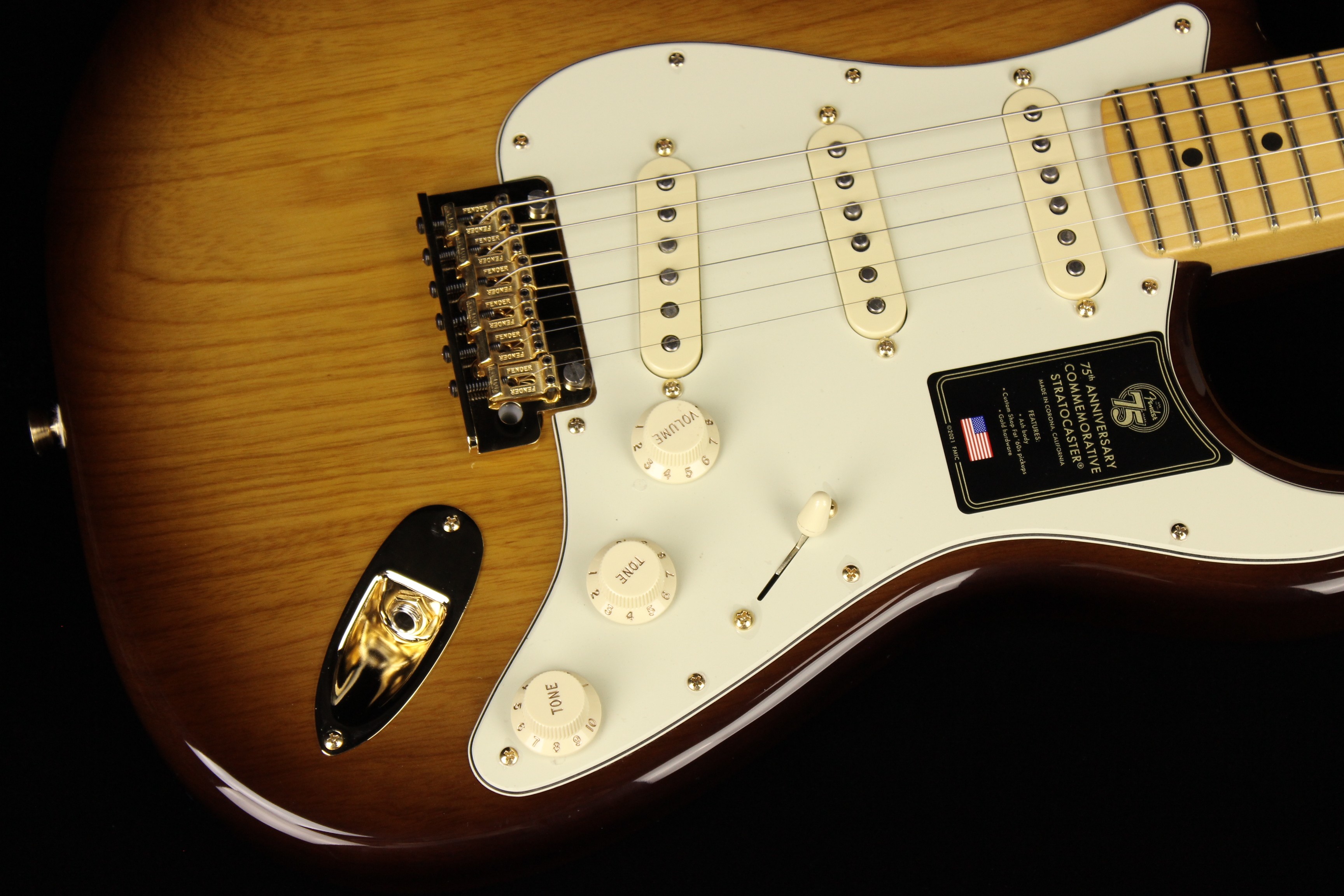 Fender 75th Anniversary Commemorative Stratocaster 2-Color Bourbon