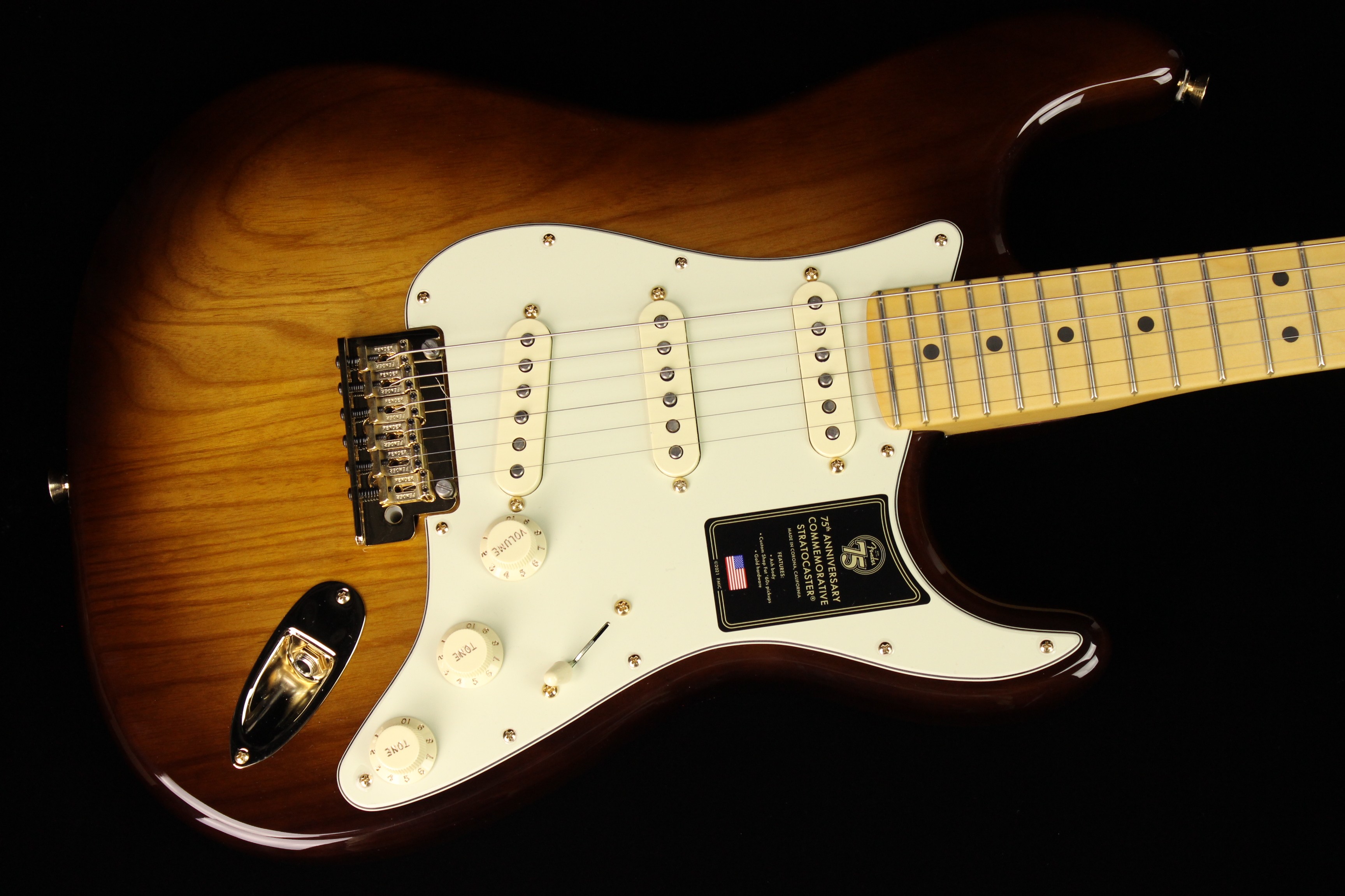 Fender 75th Anniversary Commemorative Stratocaster 2-Color Bourbon