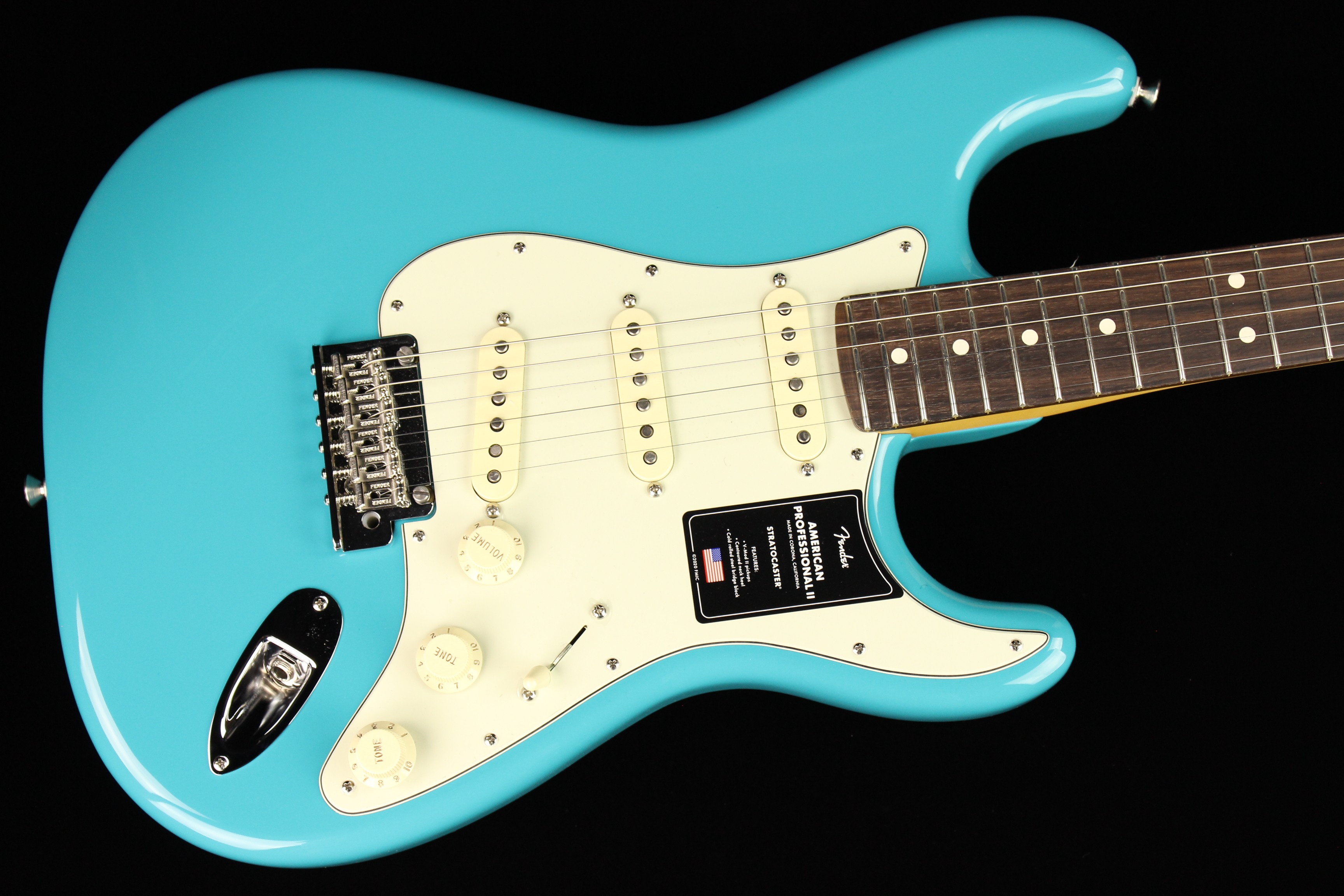 Fender American Professional II Stratocaster Miami Blue (SN 