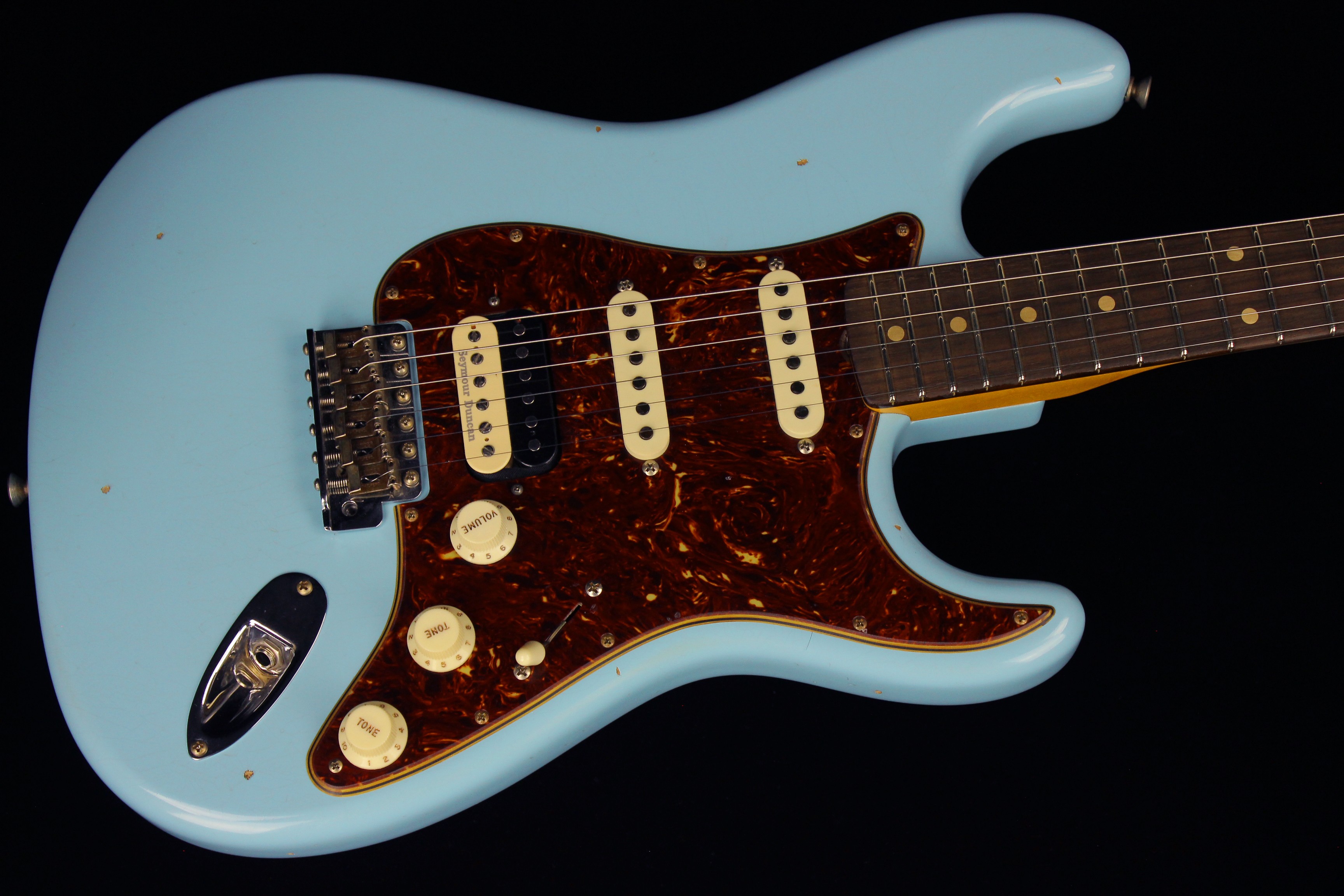 1961 sonic blue fender shop stratocaster