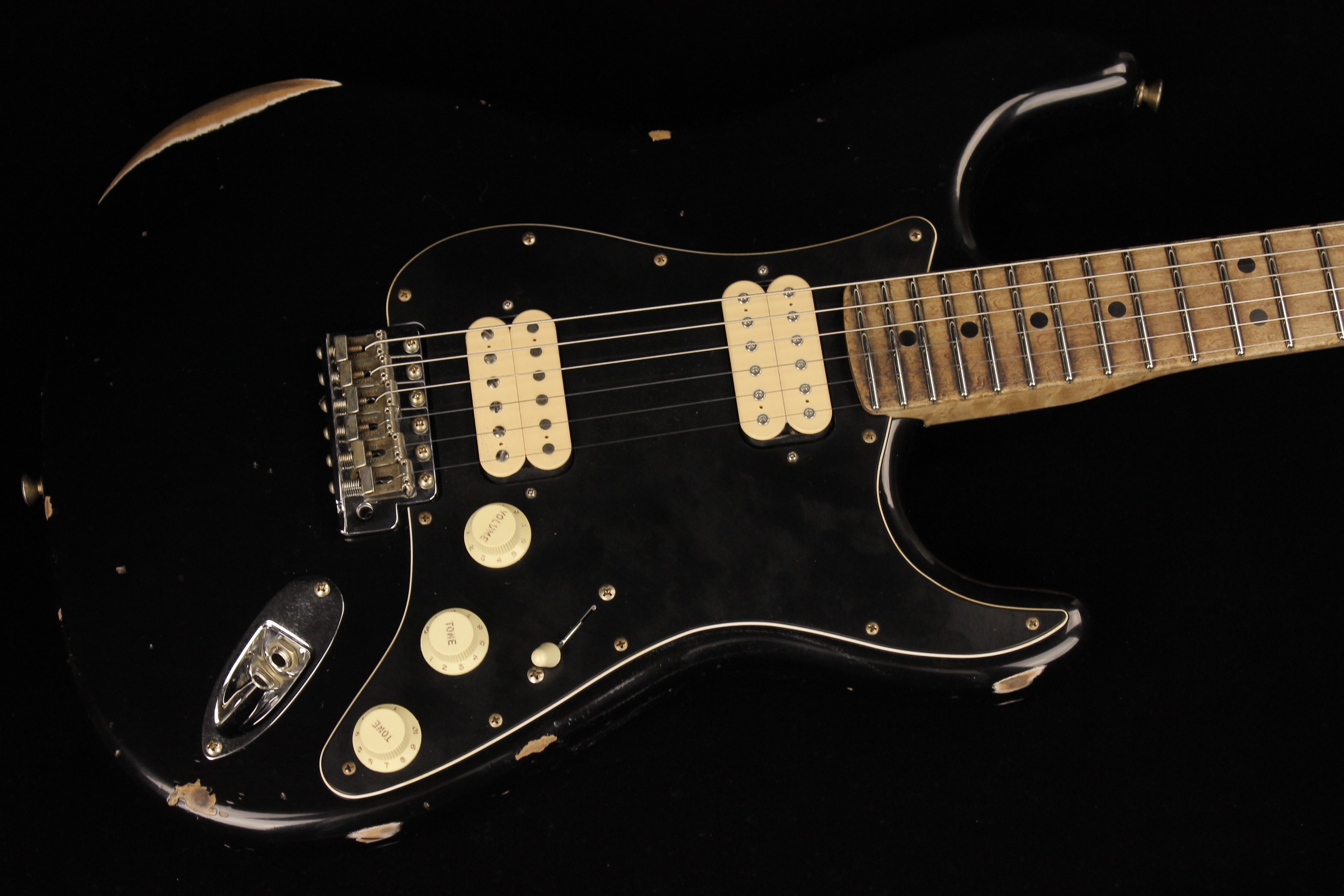 Fender Custom 1969 Stratocaster HH Relic Black (SN: R132019 