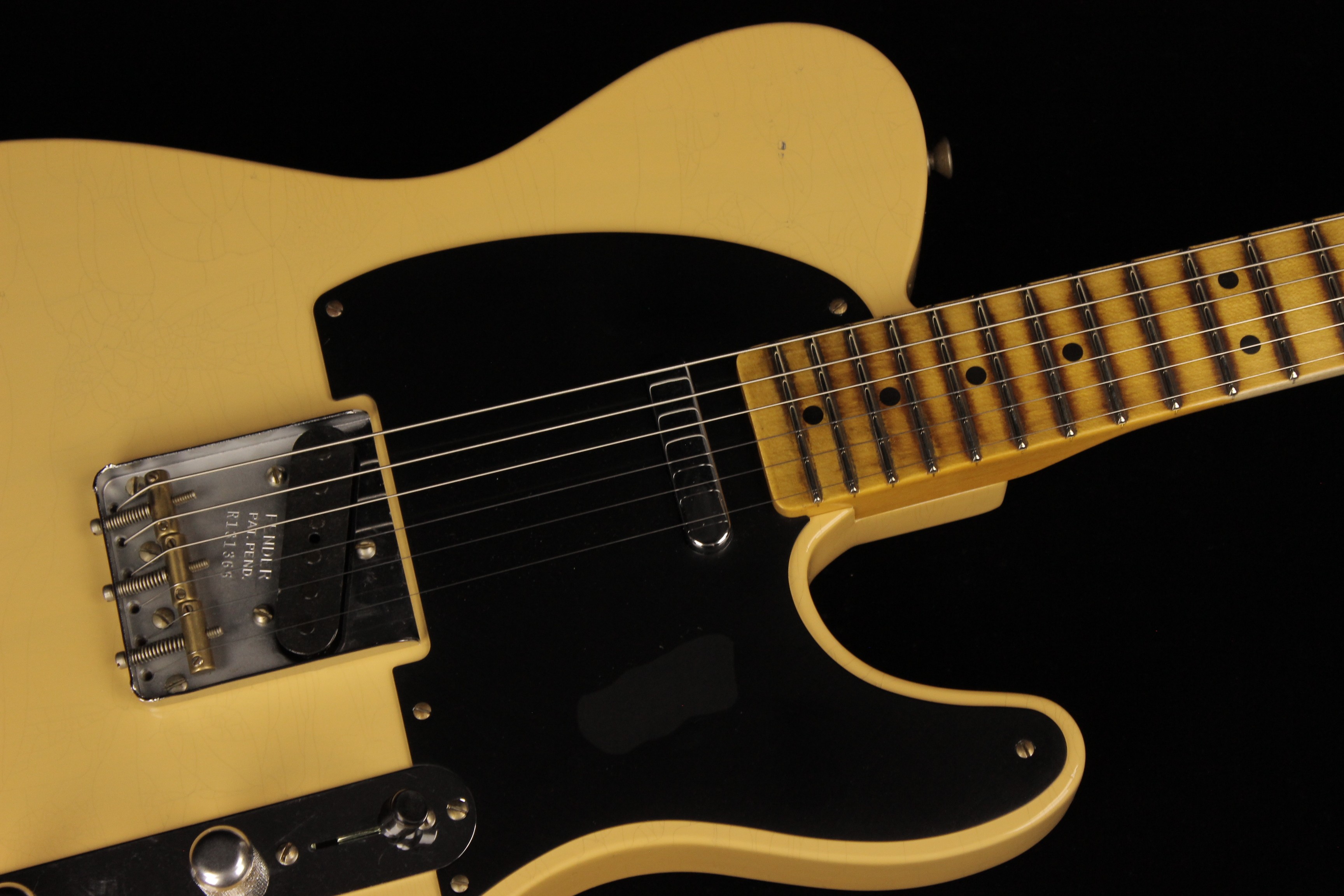 Fender Custom '52 Telecaster Journeyman Relic Aged Nocaster Blonde (SN:  R131366) | Gino Guitars