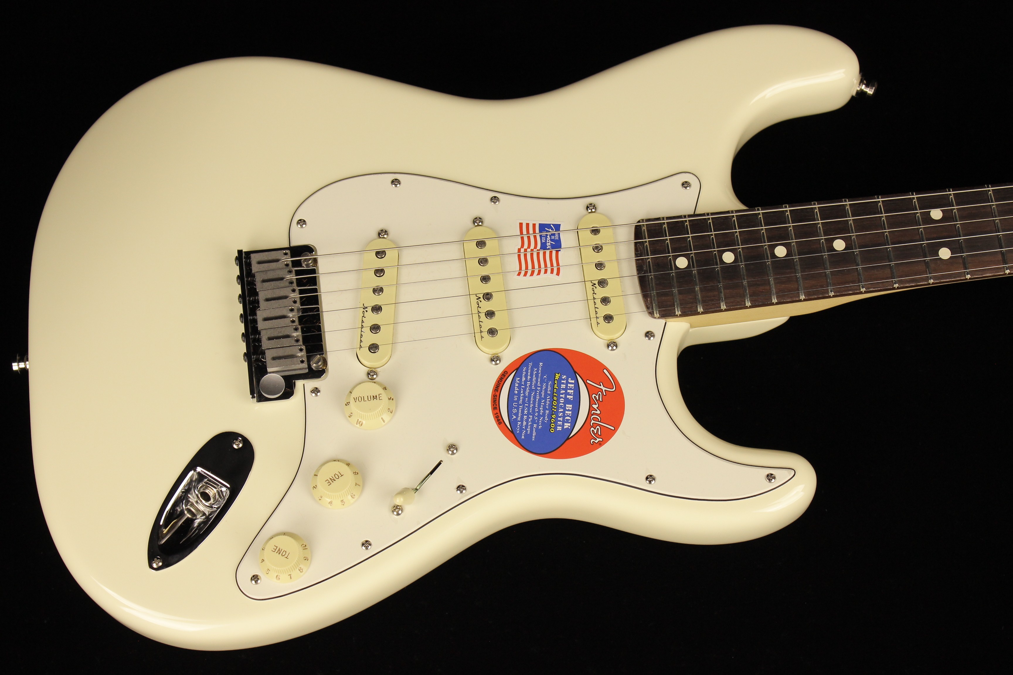 Fender Jeff Beck Stratocaster Olympic White (SN: US23079902 