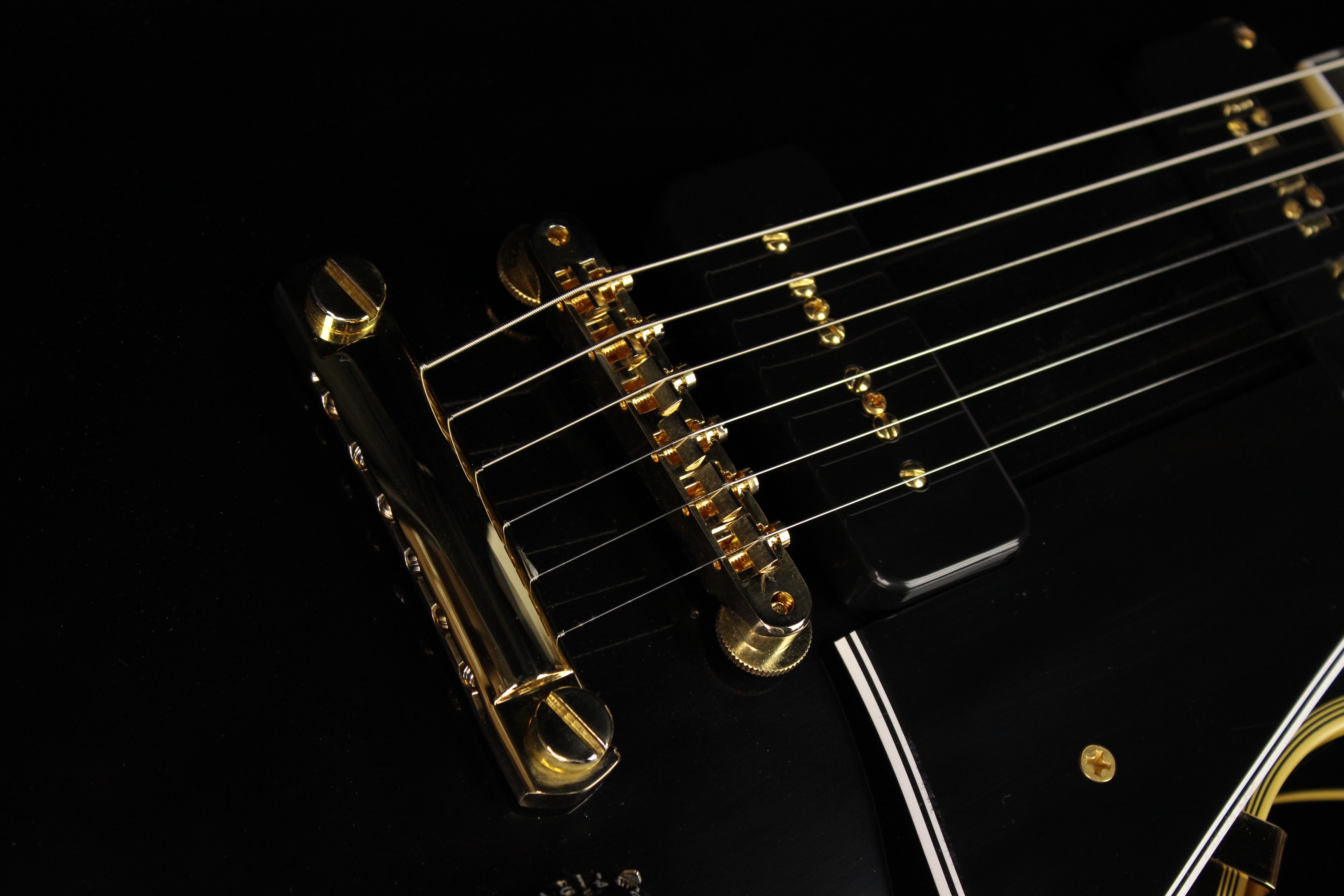 Gibson Custom 1954 Les Paul Custom Staple Pickup Reissue VOS Ebony (SN:  41044) | Gino Guitars