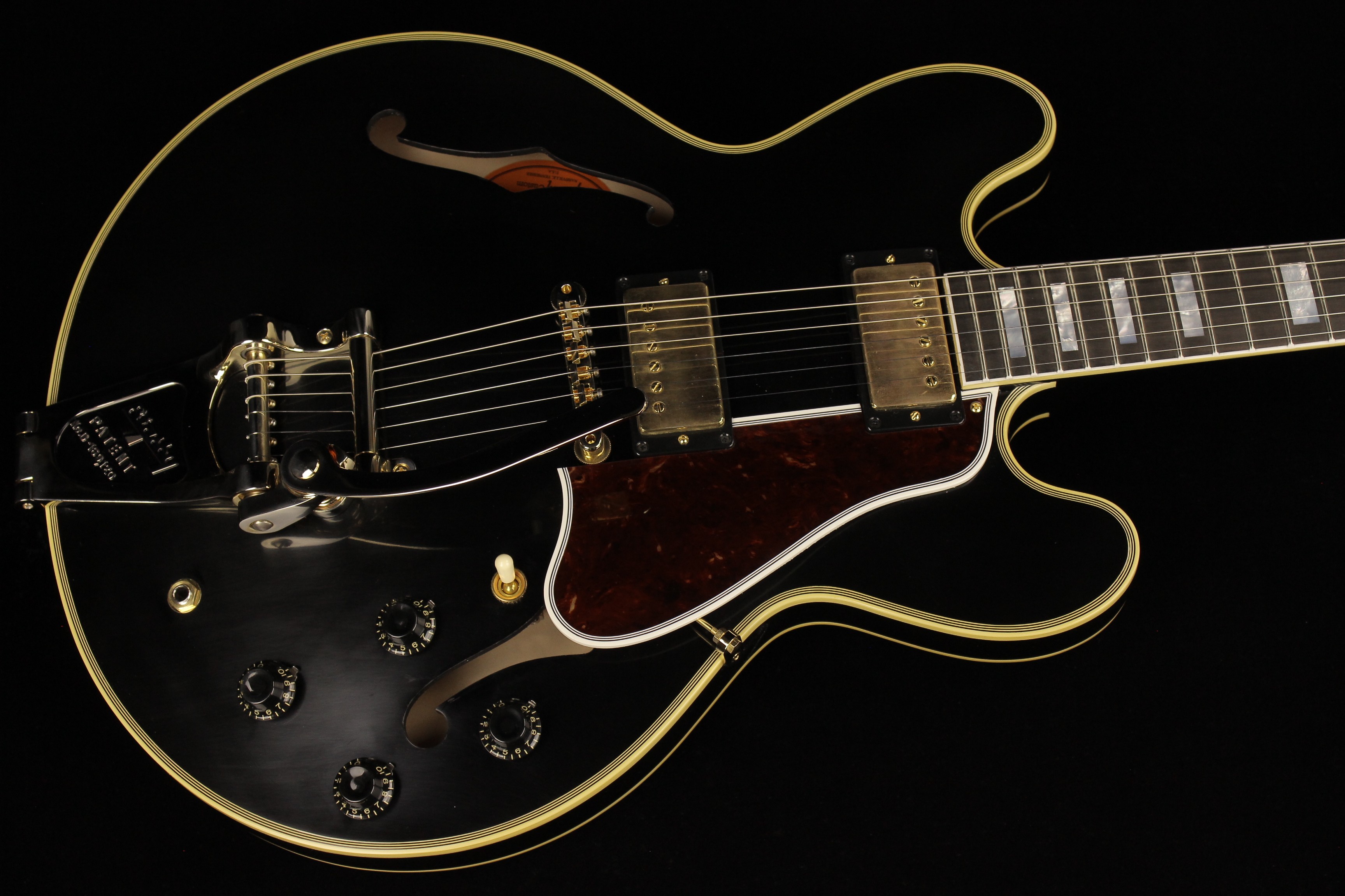 Gibson Custom 1959 ES-355 Reissue Stop Bar M2M w/Bigsby VOS Ebony 