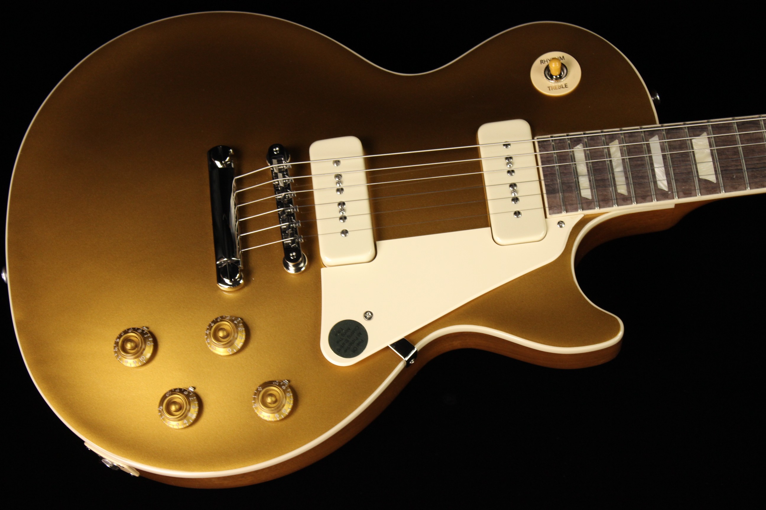 gibson les paul standard 50s gold top with p90 pickups