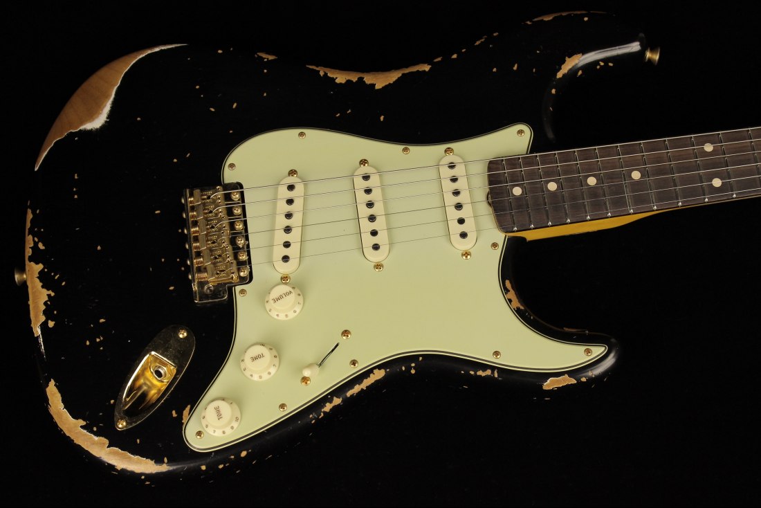 Fender Custom 1962 Stratocaster Heavy Relic - ABLK