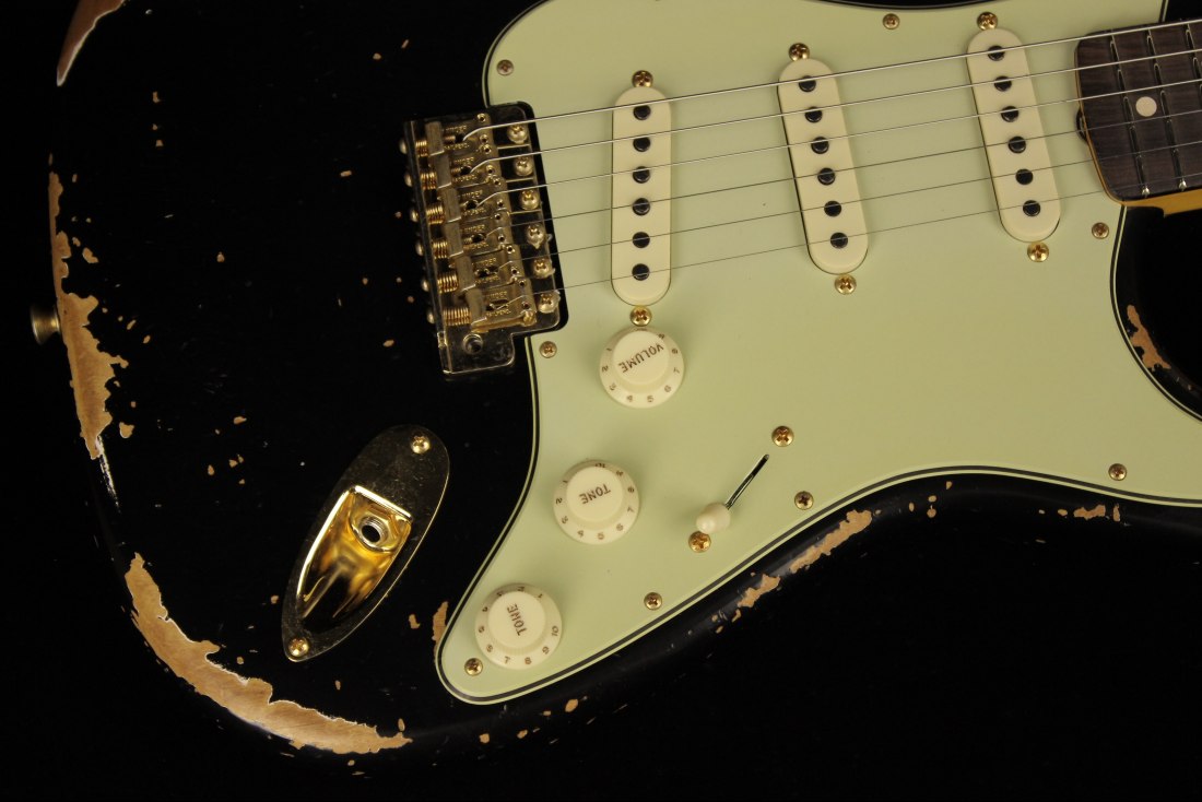 Fender Custom 1962 Stratocaster Heavy Relic - ABLK