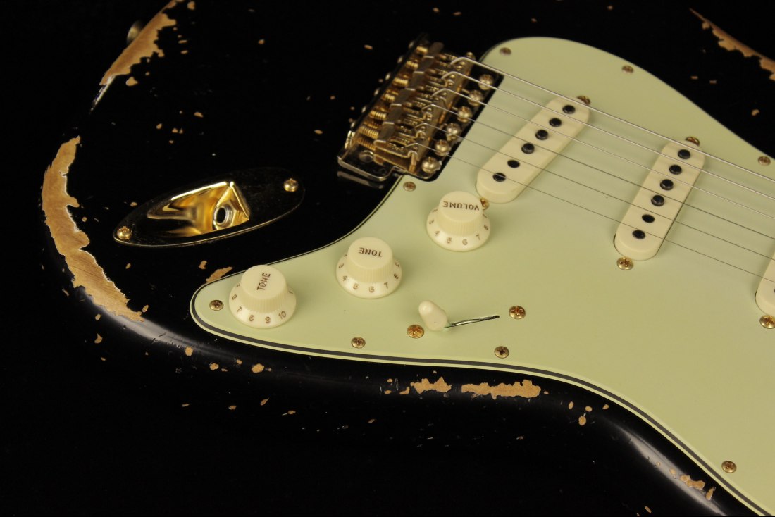 Fender Custom 1962 Stratocaster Heavy Relic - ABLK