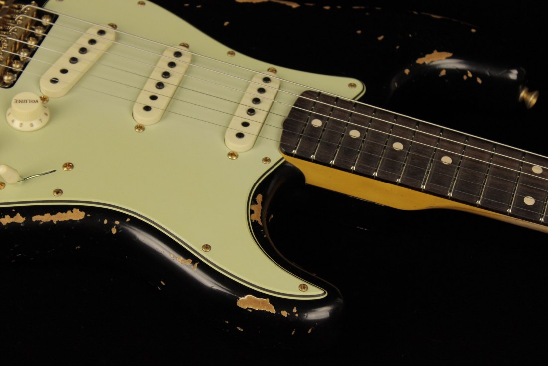 Fender Custom 1962 Stratocaster Heavy Relic - ABLK