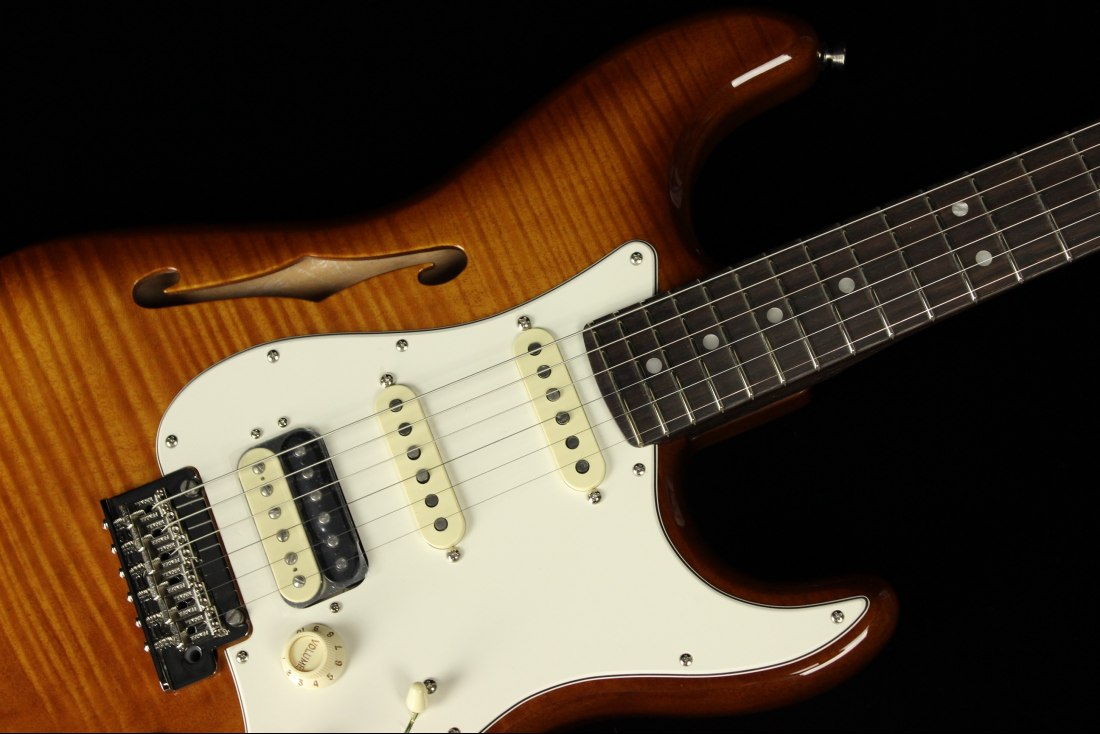 Fender Rarities Stratocaster Thinline HSS Solid Rosewood Neck