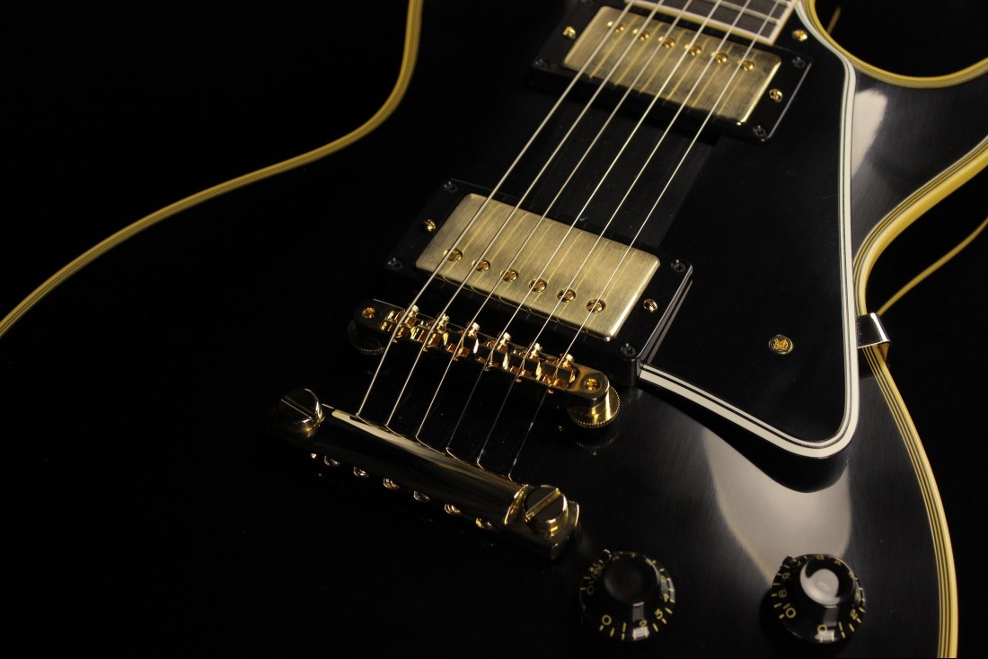 Gibson Custom 1957 Les Paul Custom Reissue Black Beauty 2 Pickup Vos Vintage Ebony Sn 73412 6658