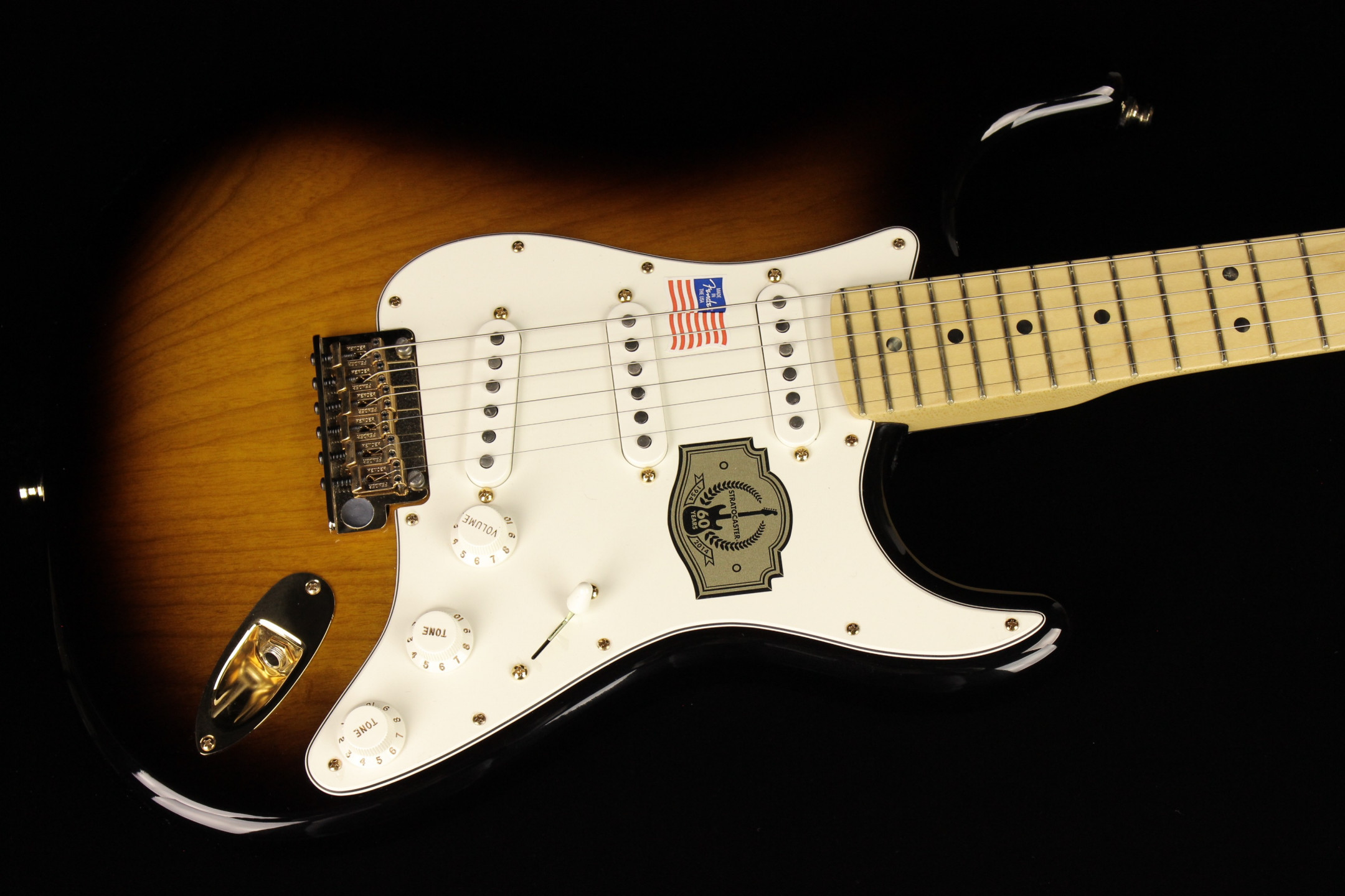 Fender 60th Anniversary Commemorative Stratocaster 2 Color Sunburst Sn Us13119992 Gino Guitars