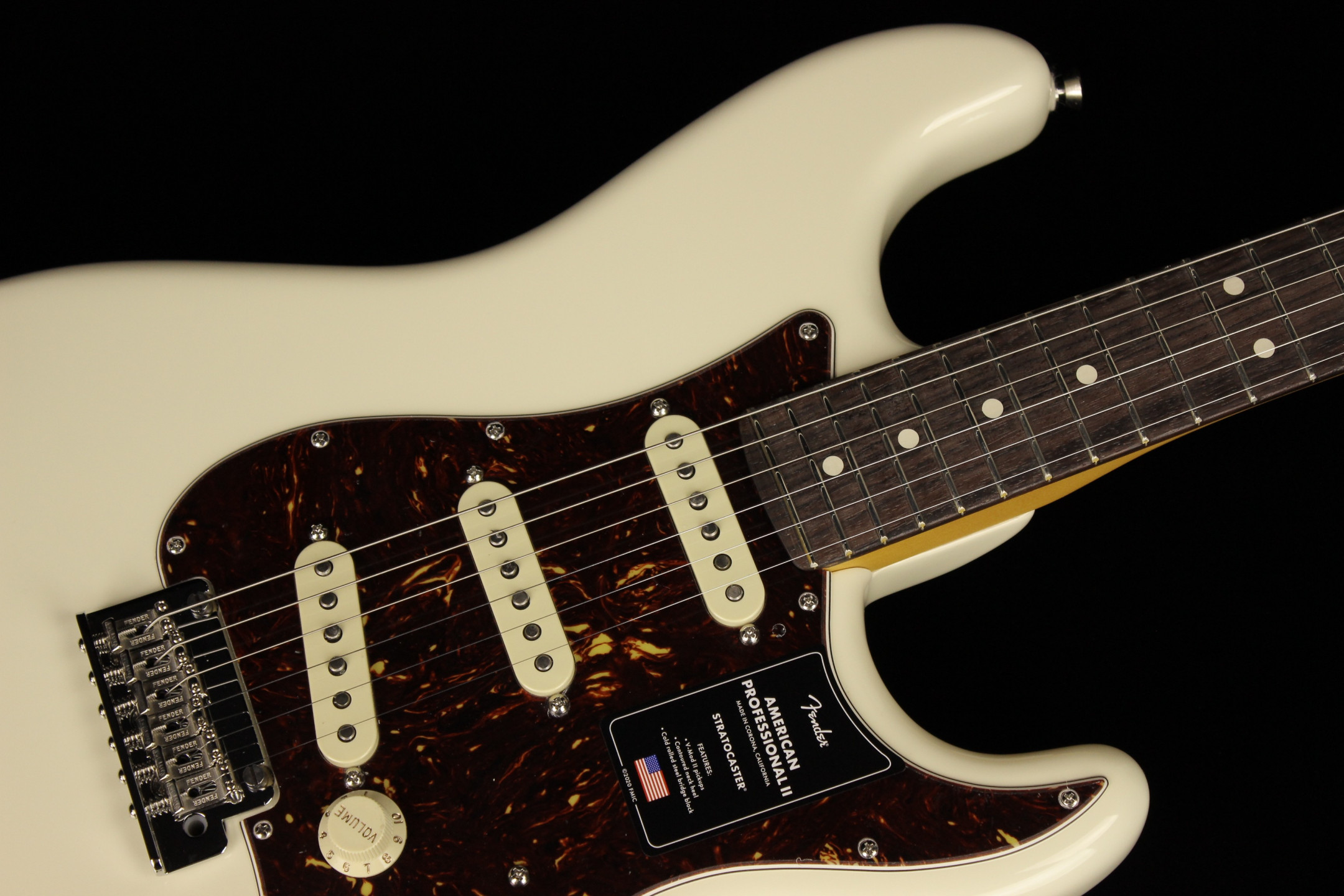 Fender American Professional II Stratocaster Olympic White (SN:  US210088384) | Gino Guitars