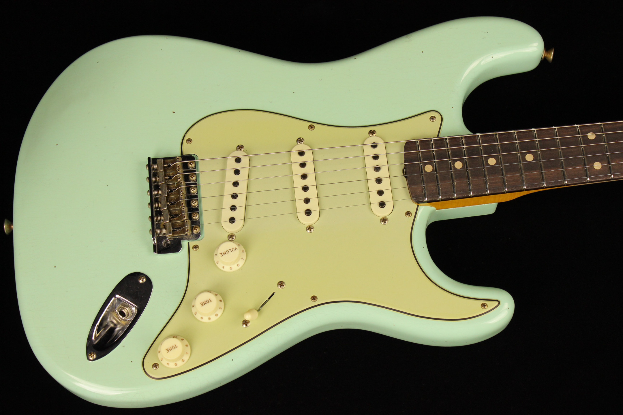 Fender stratocaster surf green deals custom shop