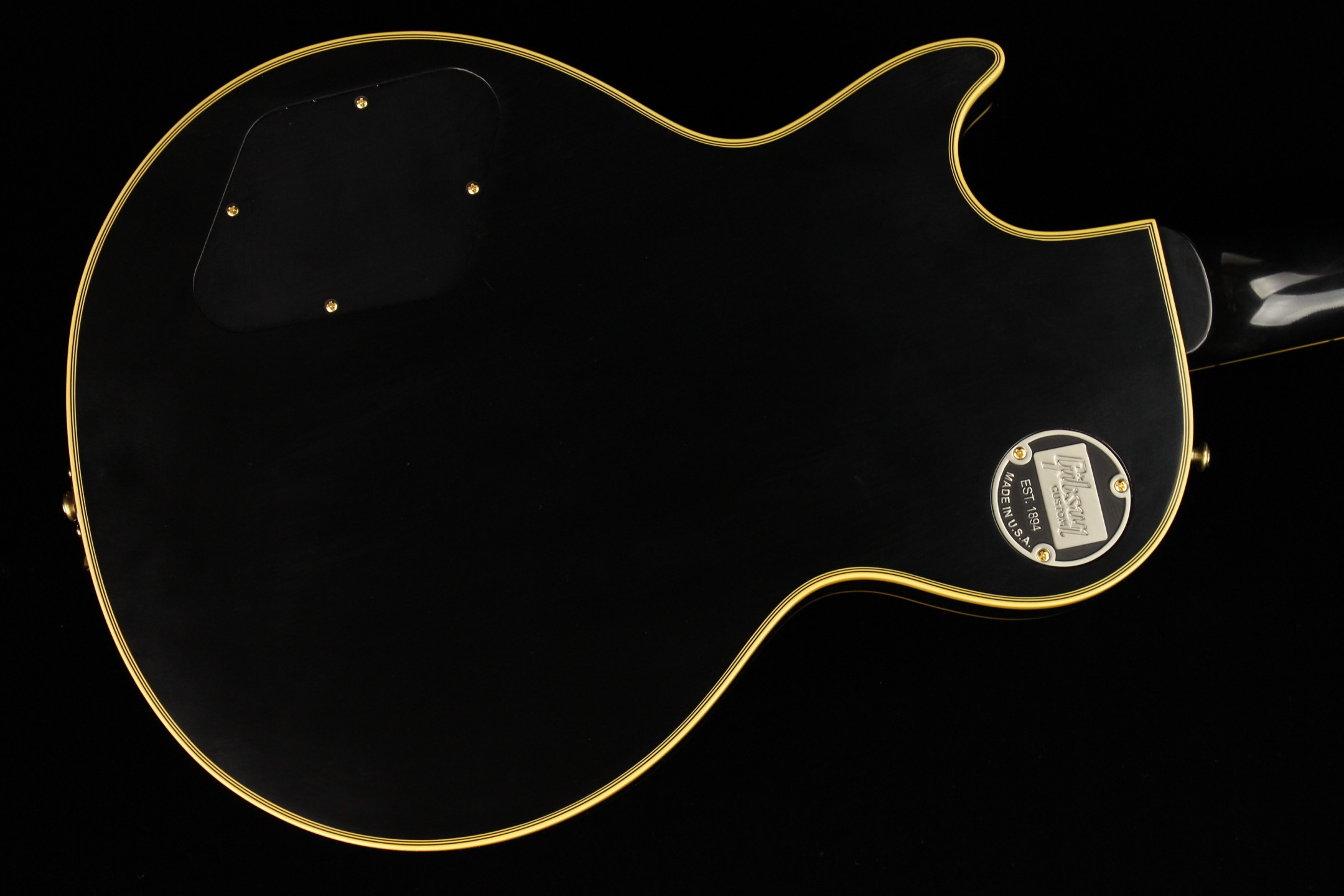 Gibson Custom 1957 Les Paul Custom Reissue Black Beauty 3-Pickup Bigsby VOS  Vintage Ebony (SN: 71939) | Gino Guitars