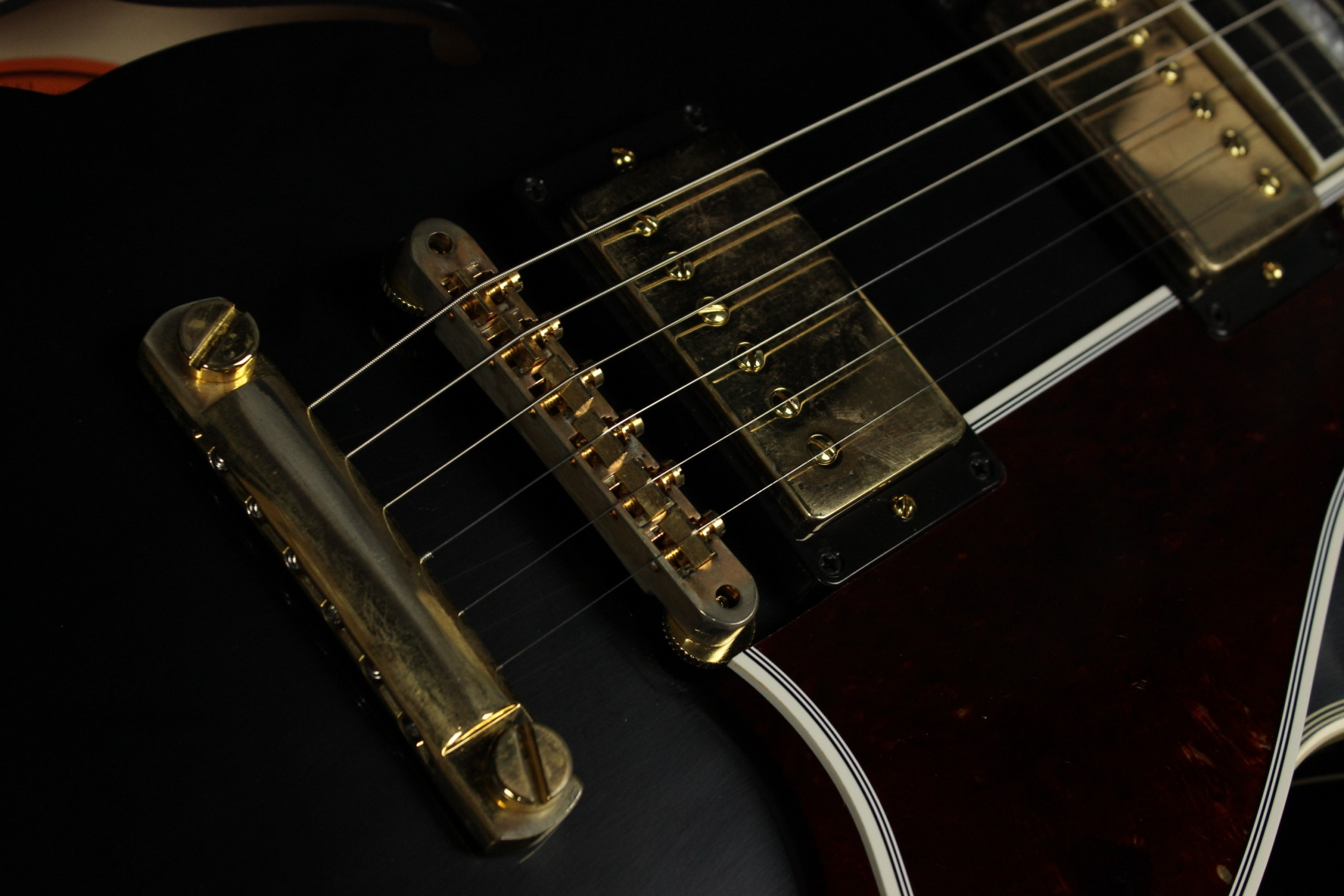 Gibson Custom 1959 ES-355 Reissue Stop Bar VOS Ebony (SN: A90106) | Gino  Guitars