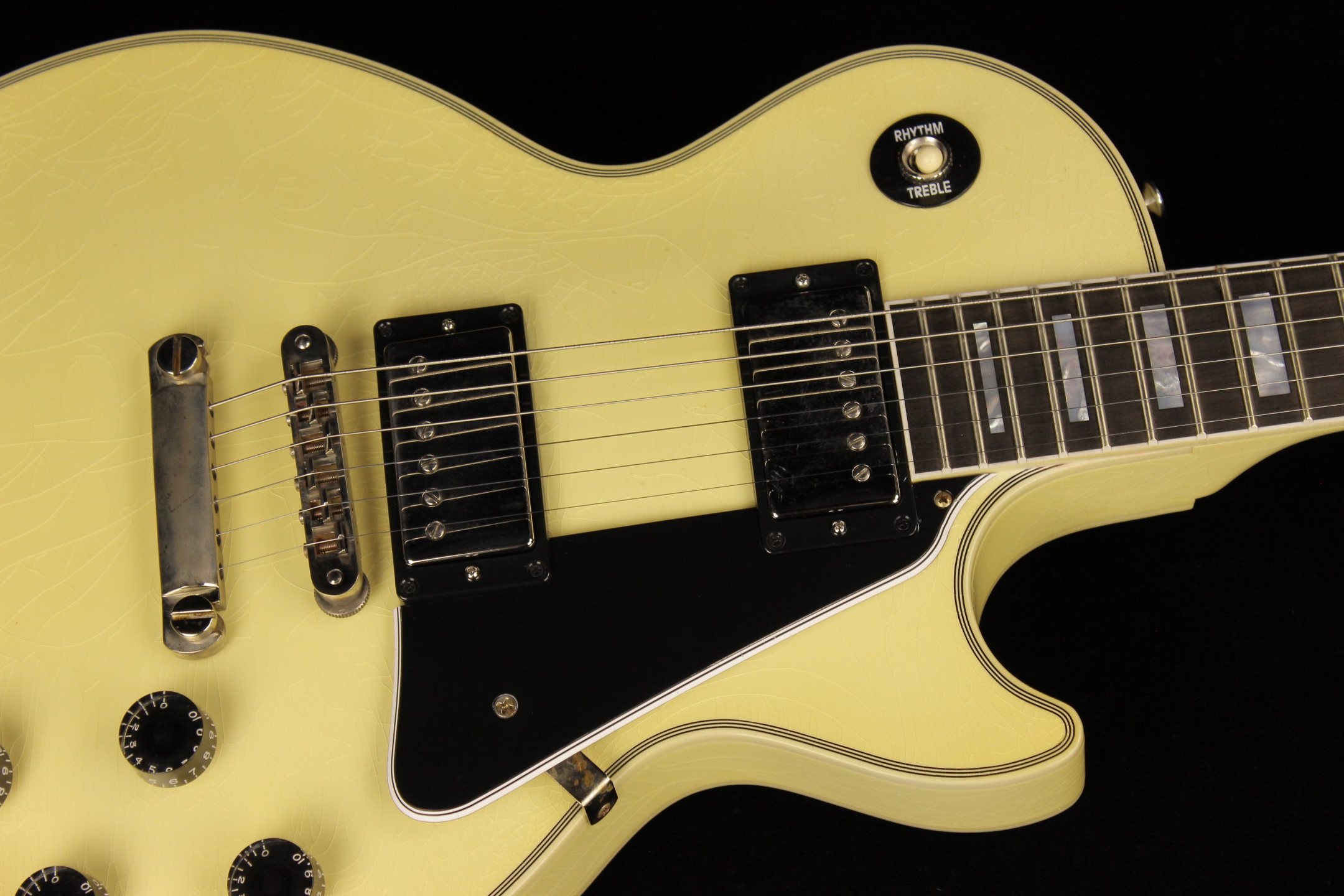 Gibson Custom Murphy Lab Les Paul Custom Ultra Light Aged Classic Vintage  White (SN: CS400814) | Gino Guitars