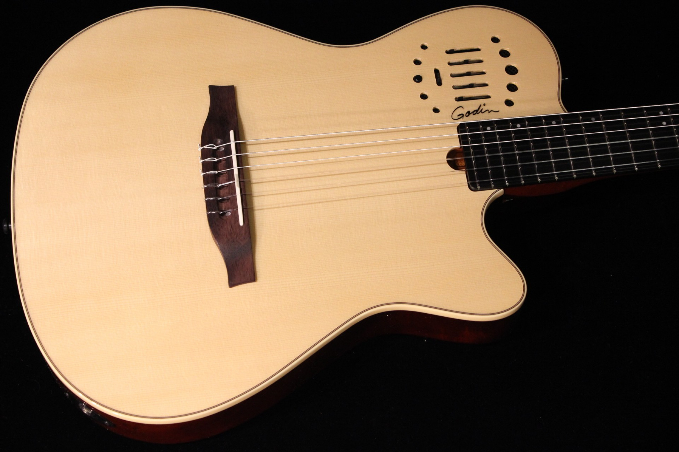 Godin Multiac Nylon Duet Ambiance Natural HG (SN: 14443150) | Gino Guitars