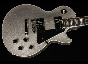 Gibson Custom Les Paul Custom M2M w/Ebony Fingerboard Sparkle - SLV